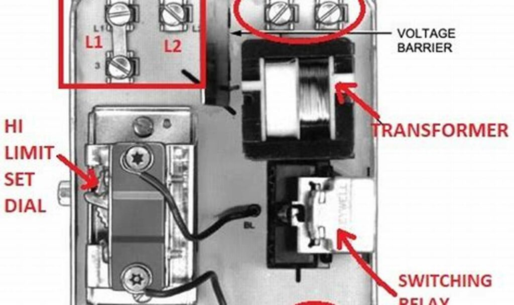 aquastat relay l8148e wiring diagram