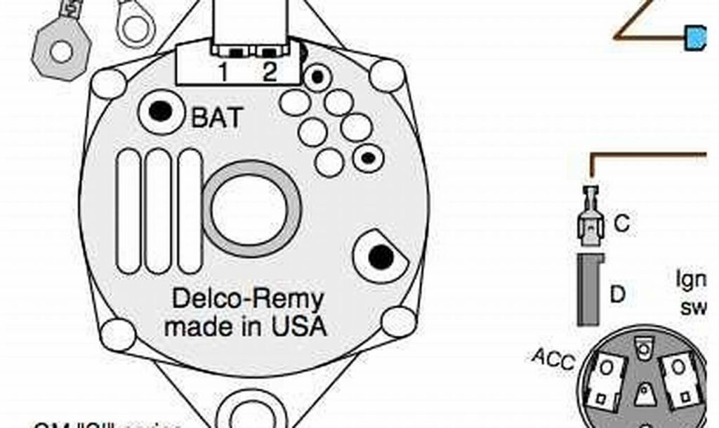 delco remy alternator wiring diagram 4 wire