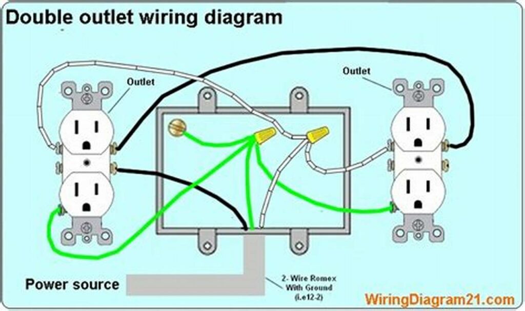 middle of run outlet wiring diagram