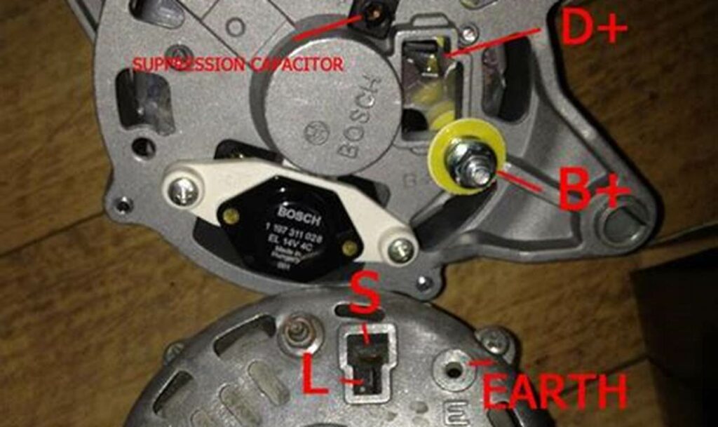 wiring diagram for bosch alternator