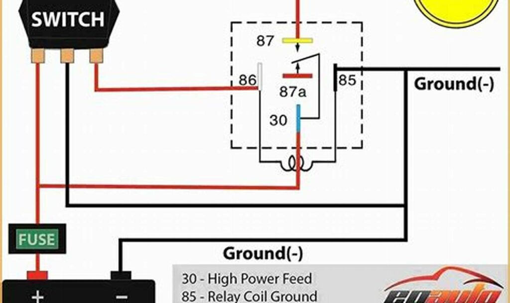 40 amp 4 pin relay wiring diagram