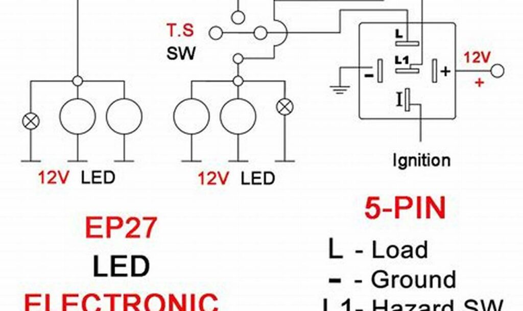 5 pin flasher relay wiring diagram