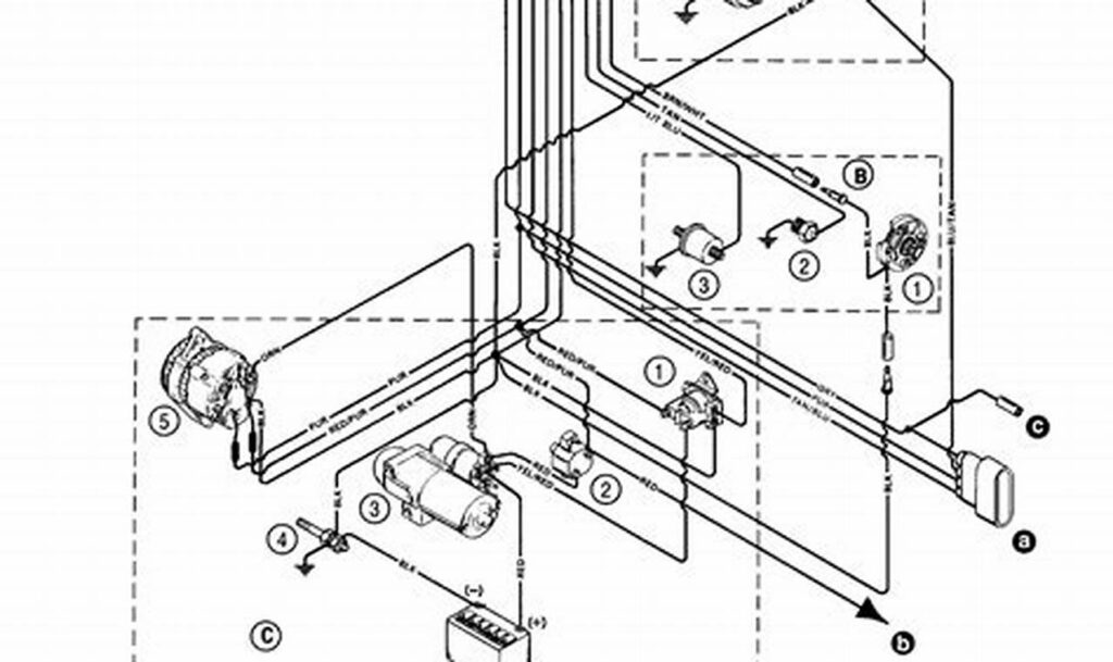 mercruiser alternator wiring diagram