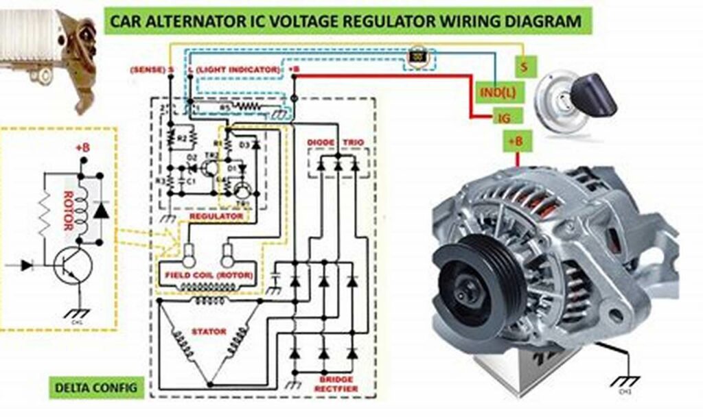 12 volt alternator wiring diagram