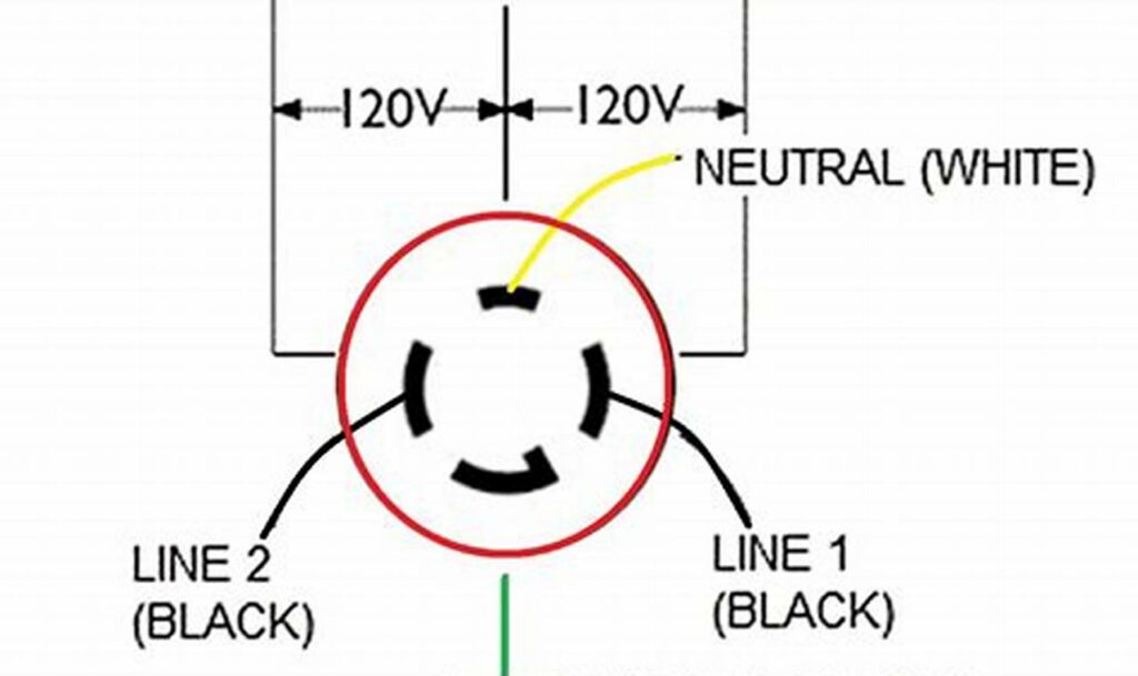 30 amp 4 wire plug wiring diagram