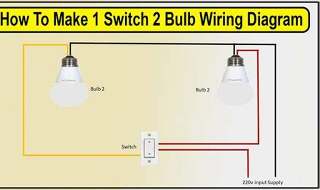 wiring diagram for one light with two switches