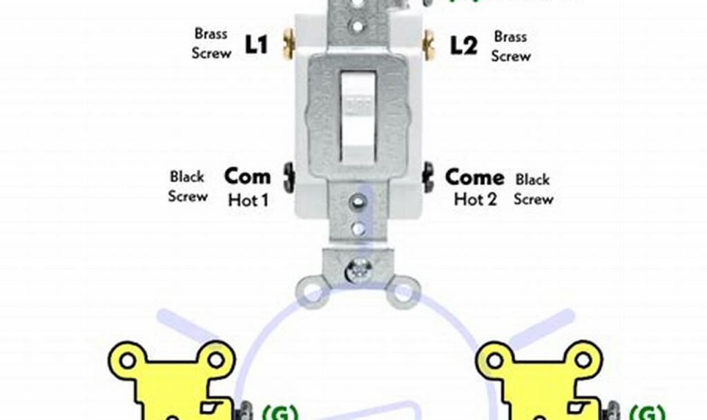 wiring a double pole switch diagram