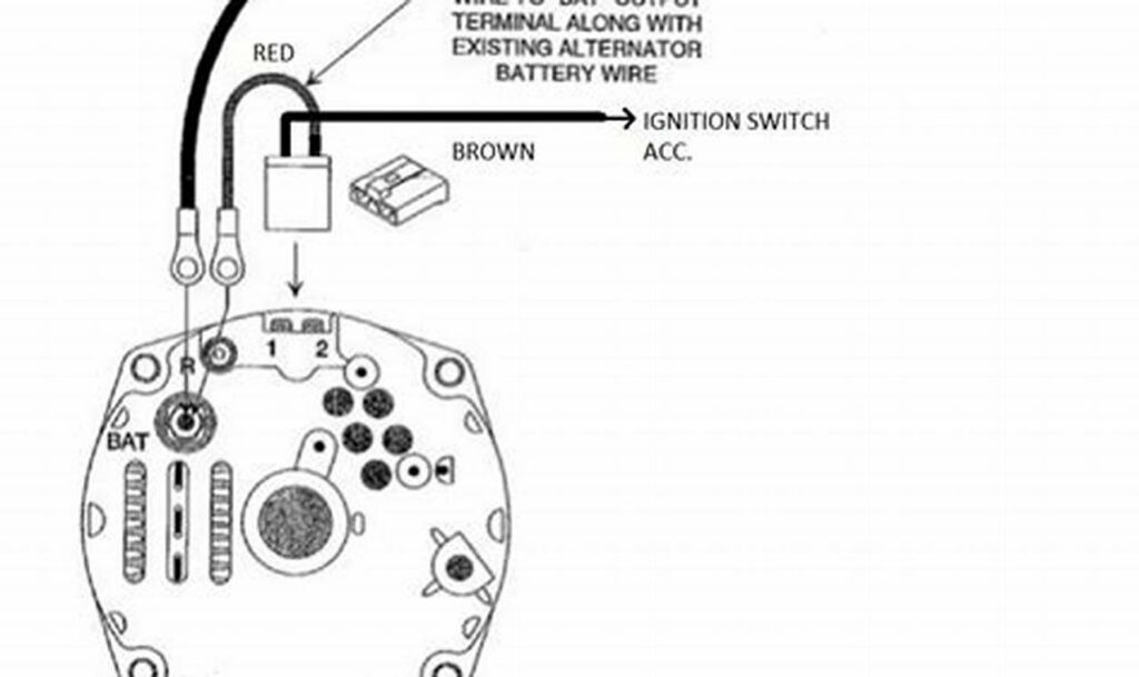 chevy 3 wire alternator wiring diagram
