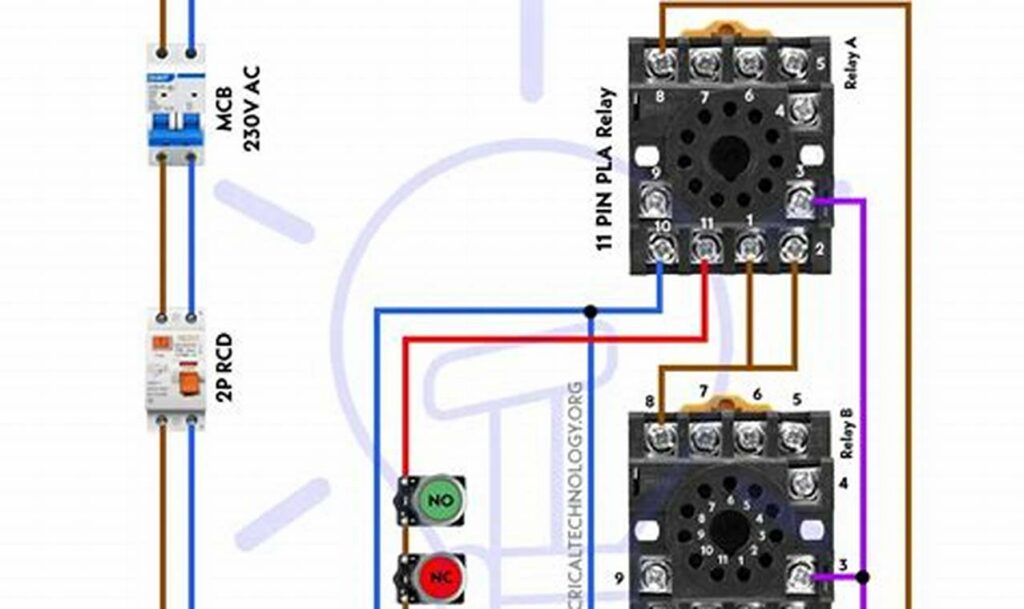 11 pin timer relay wiring diagram