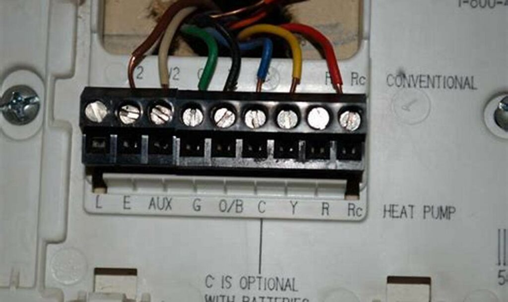 honeywell 6 wire thermostat wiring diagram