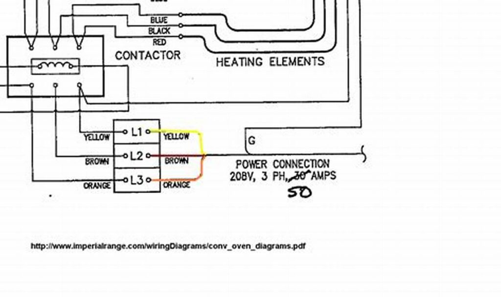 3 phase oven wiring diagram