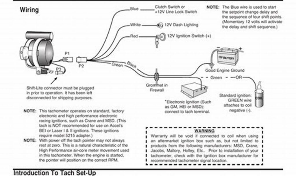 autometer tachometer wiring diagram
