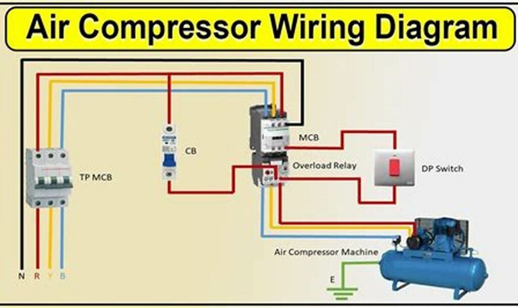 120 volt air compressor wiring diagram