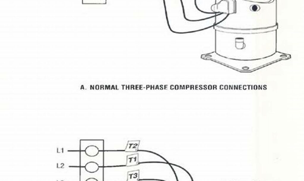 3 phase refrigeration compressor wiring diagram
