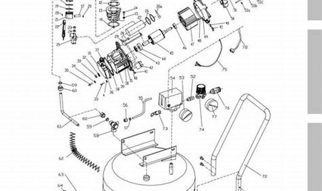 wiring diagram central pneumatic air compressor parts diagram