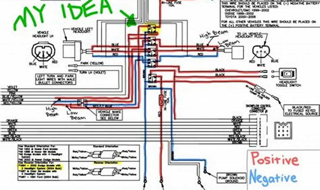 wiring diagram for plow lights