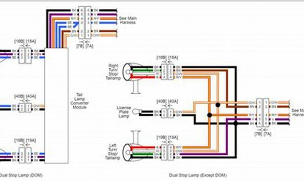 2 wire tail light wiring diagram