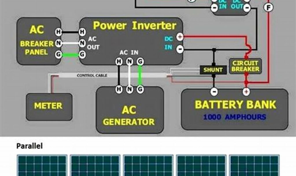 solar panel wiring diagram schematic