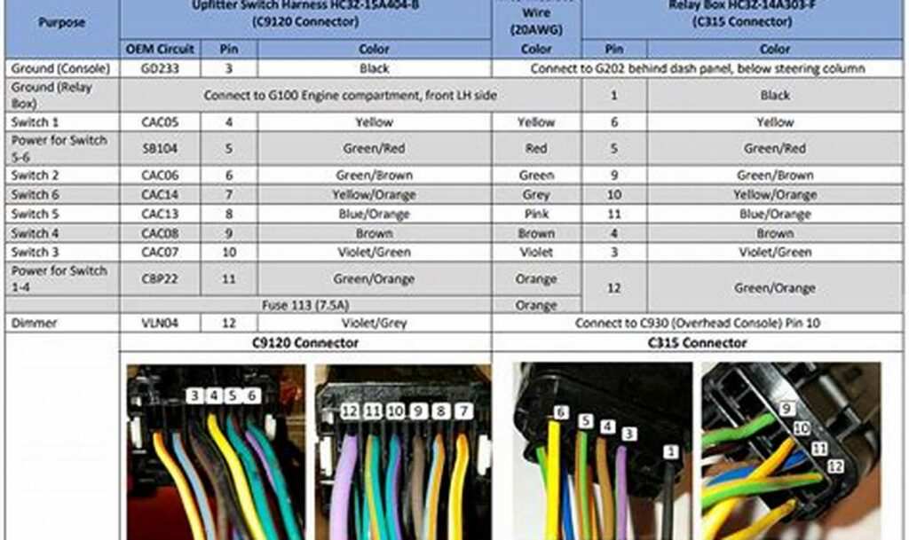 bronco upfitter switches wiring diagram