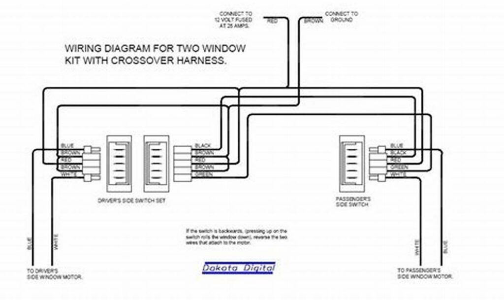 schematic 5 pin power window switch wiring diagram