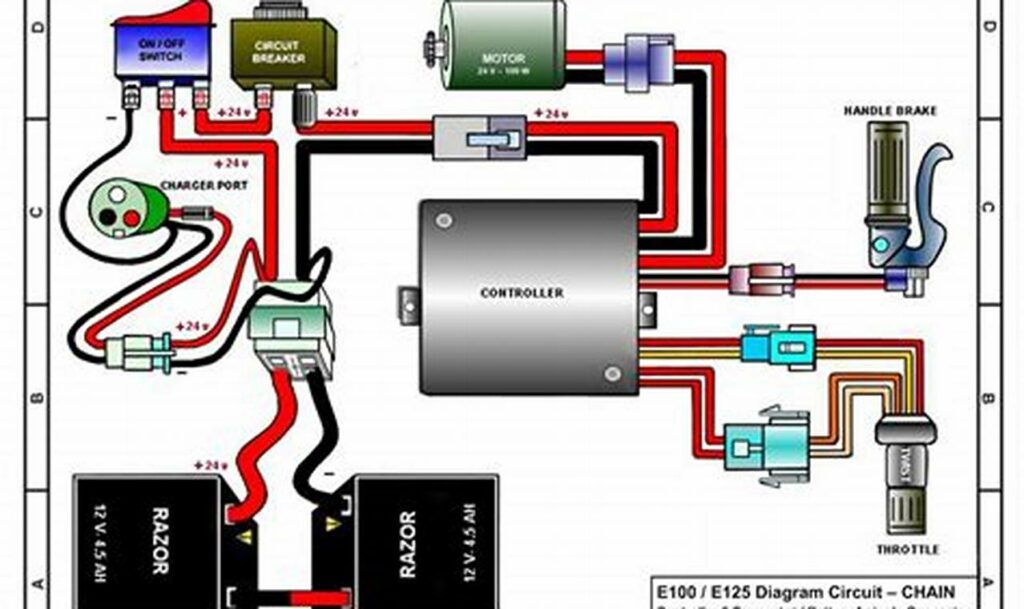 schematic 24 volt electric scooter wiring diagram