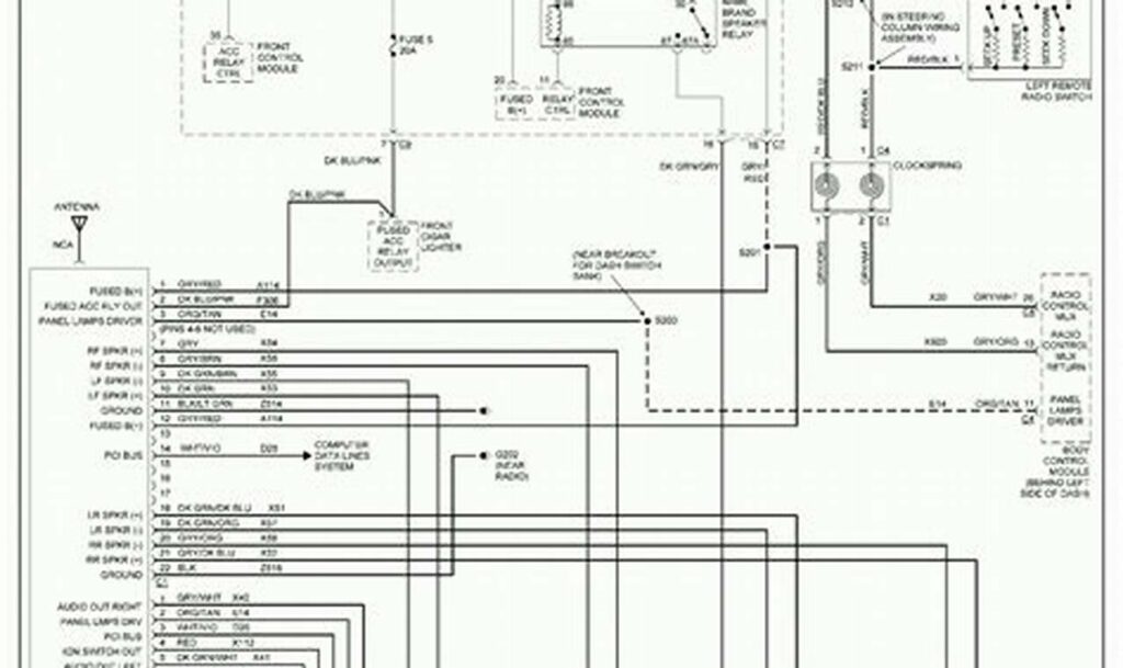 2012 dodge grand caravan stereo wiring diagram
