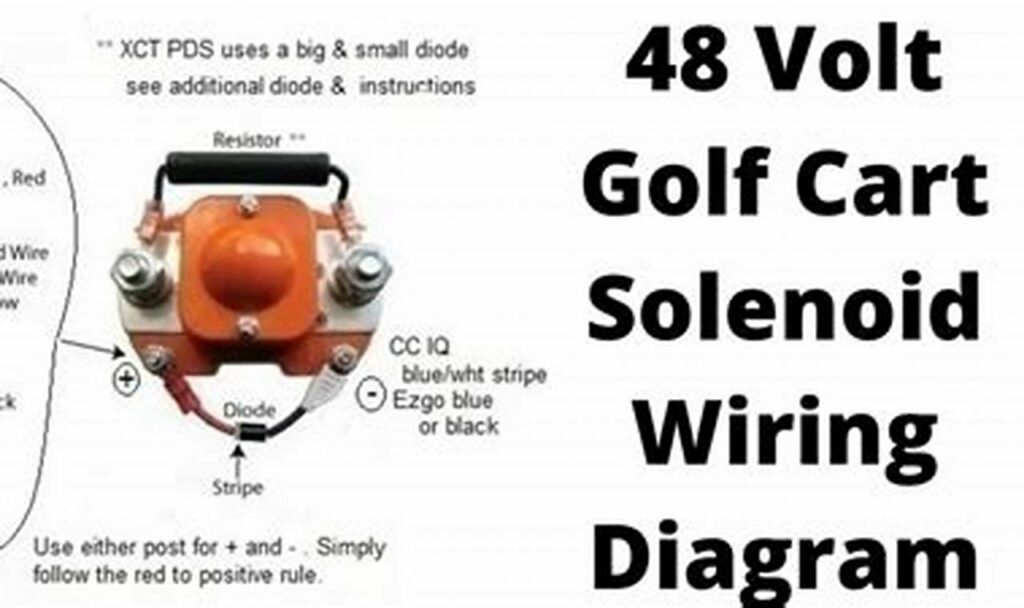 club car golf cart solenoid wiring diagram