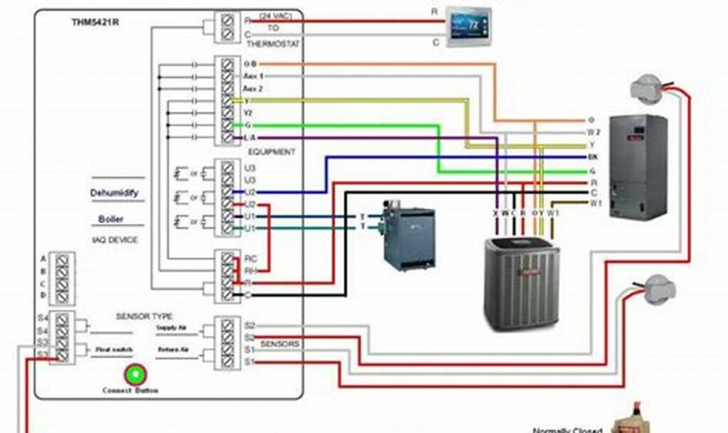 heat pump wiring diagram schematic