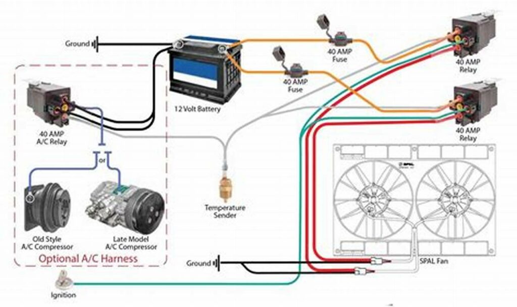 ac compressor ac relay wiring diagram