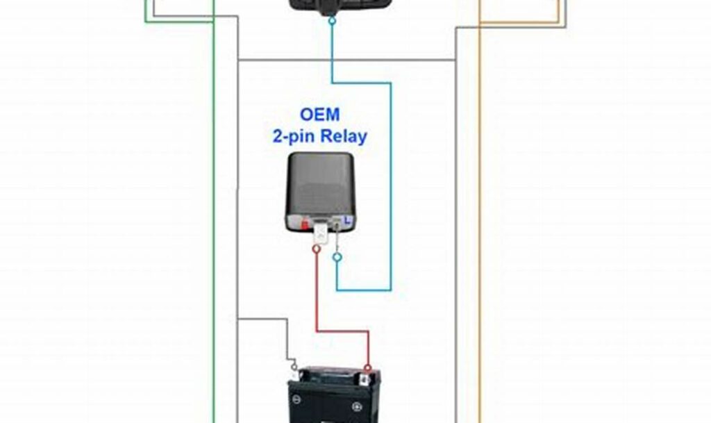 motorcycle 2 pin flasher relay wiring diagram