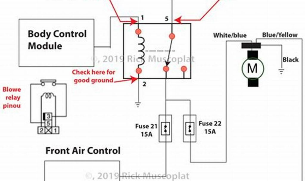 blower motor relay wiring diagram