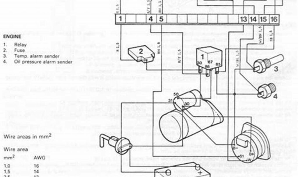 volvo penta alternator wiring diagram