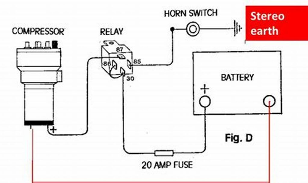 air horn relay wiring diagram