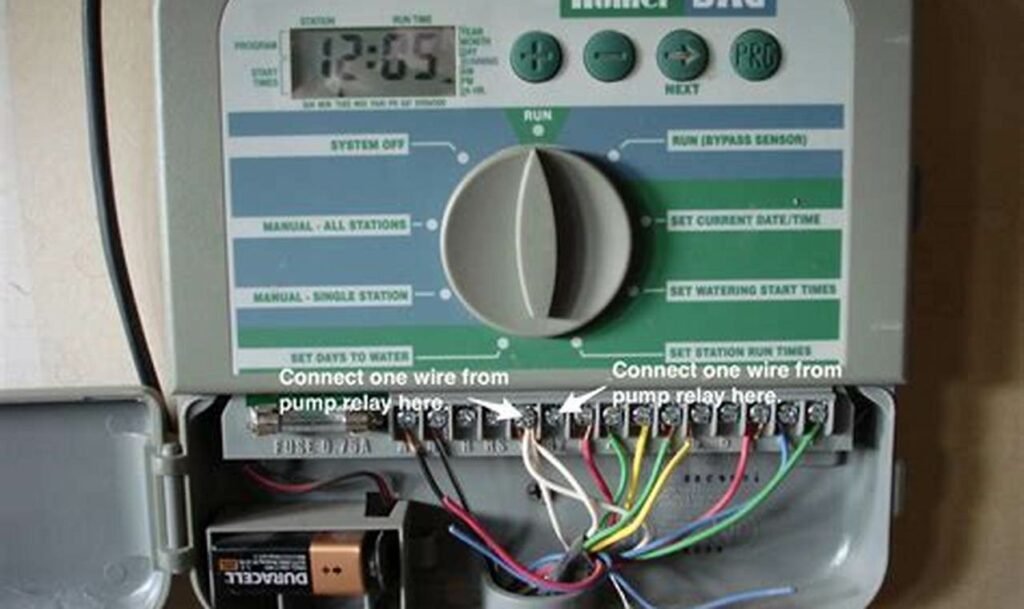 irrigation pump start relay wiring diagram