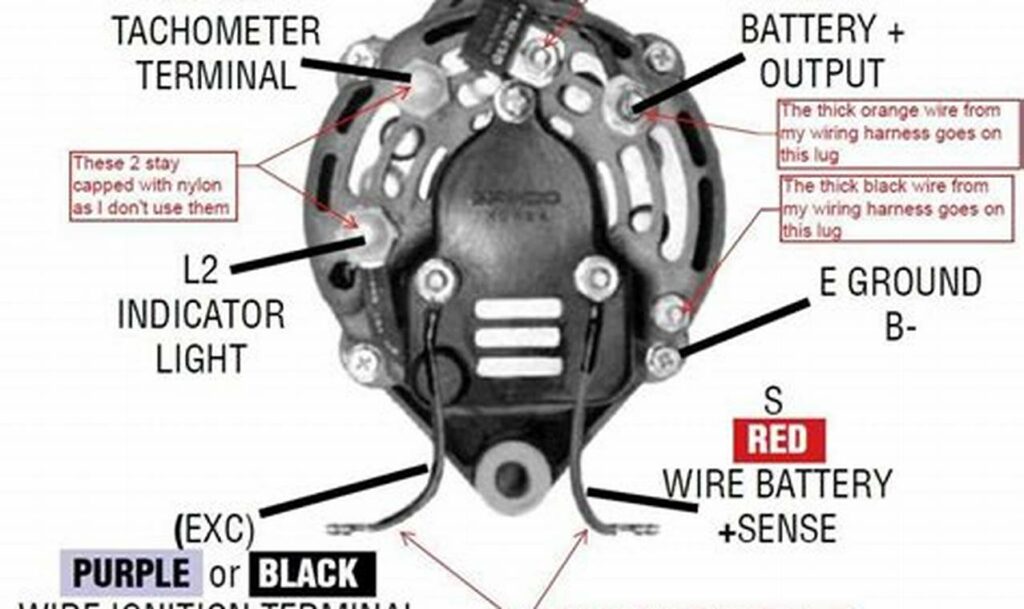 mercruiser 5.7 alternator wiring diagram