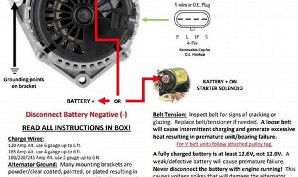 ls alternator wiring diagram