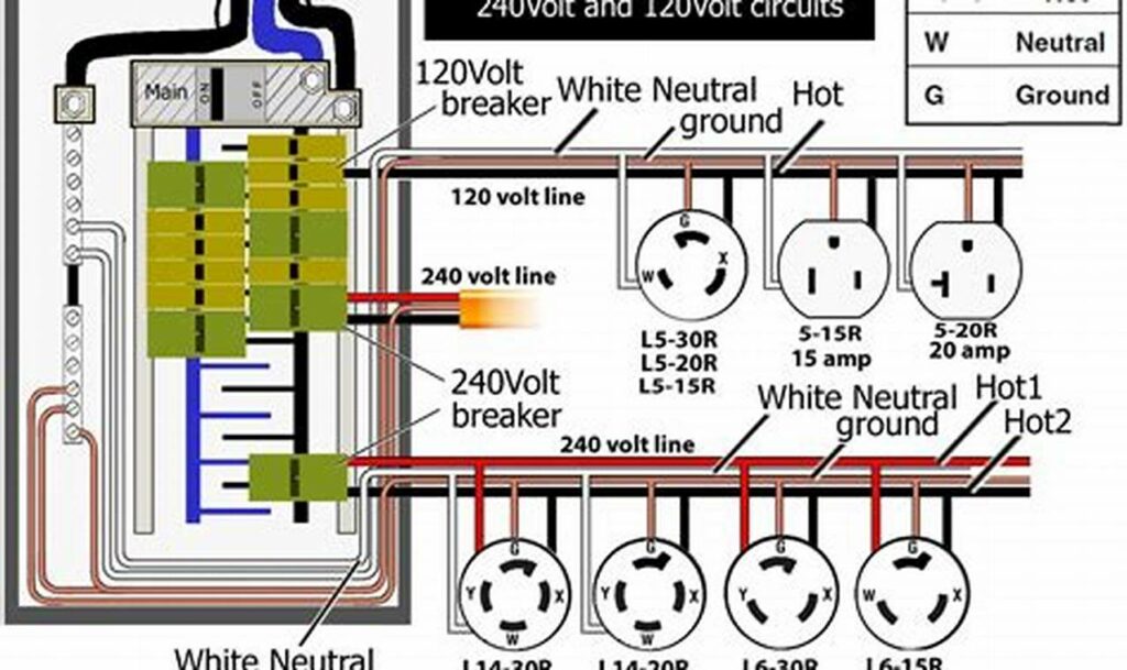 wiring diagram for 30 amp plug