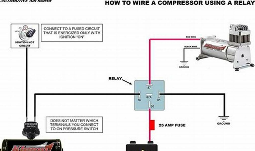 train horn wiring diagram with relay