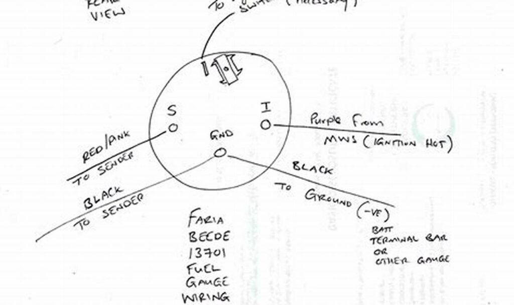 faria fuel gauge wiring diagram