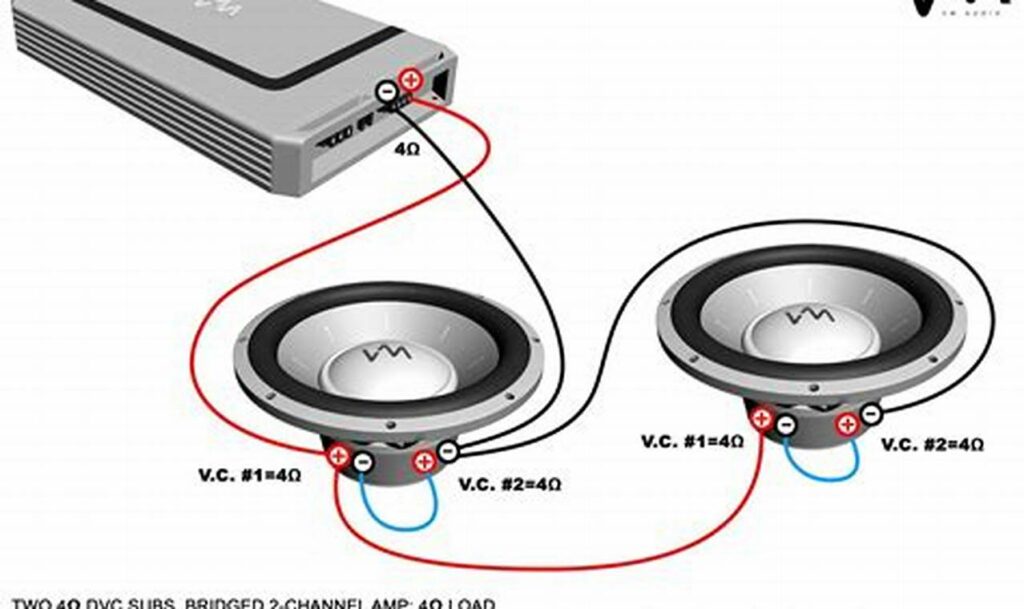 2 ohm wiring diagram for subwoofers